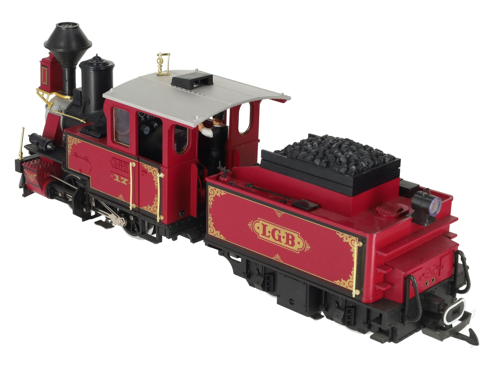 LGB 2217D LGB G Scale Steam Locomotive w/ Tender EX/Box