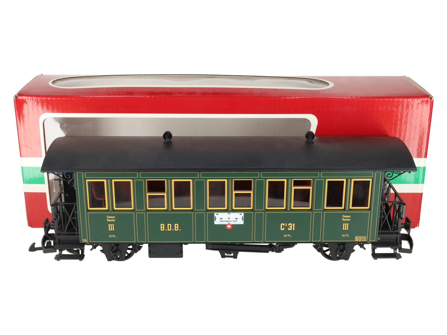 LGB 30330 Ballenberg 3rd Class Passenger Car EX/Box