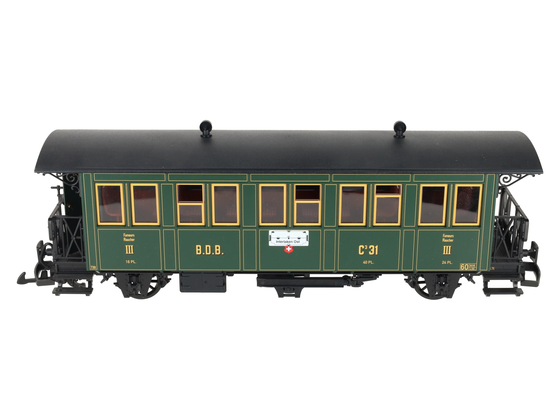 LGB 30330 Ballenberg 3rd Class Passenger Car EX/Box