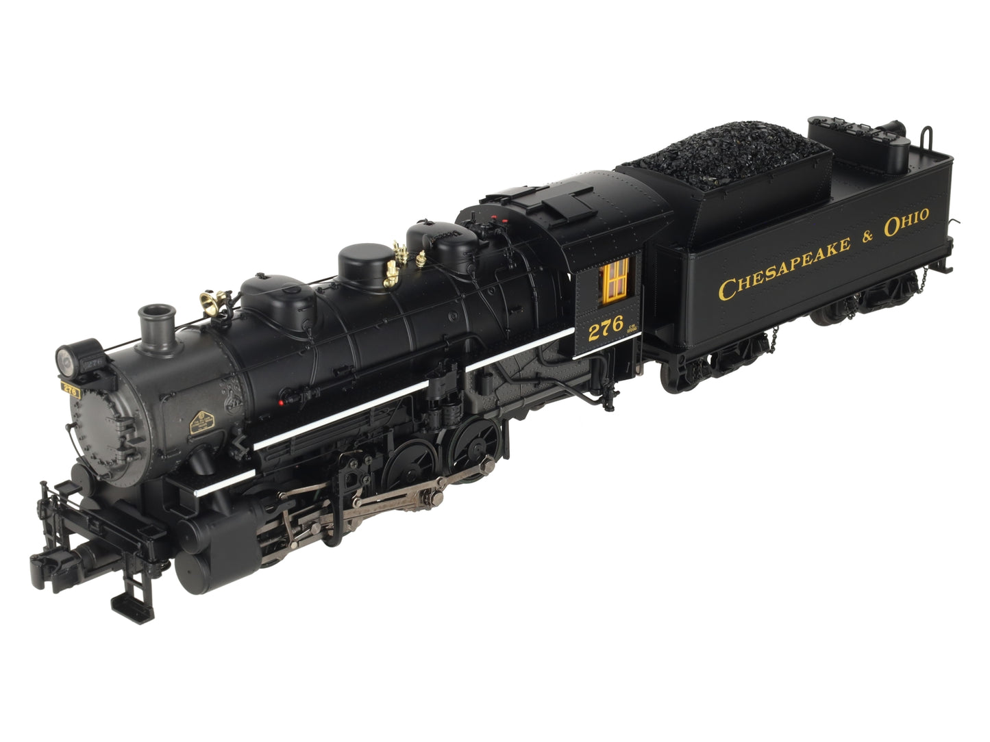 MTH 20-3147-1 O Gauge Chesapeake & Ohio 0-8-0 Steam Engine w/PS2 #276 EX/Box