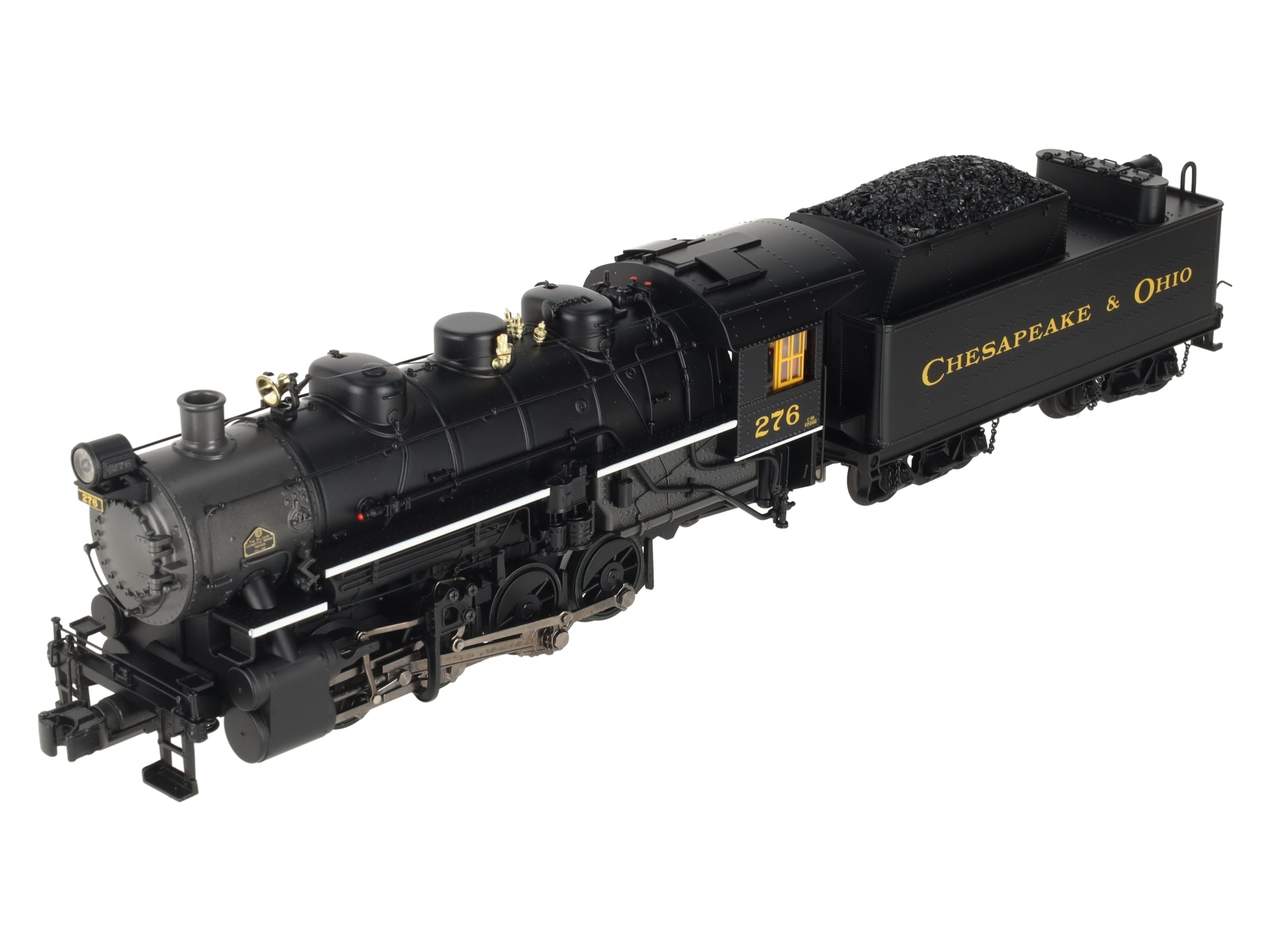 MTH 20-3147-1 O Gauge Chesapeake & Ohio 0-8-0 Steam Engine w/PS2 #276 EX/Box