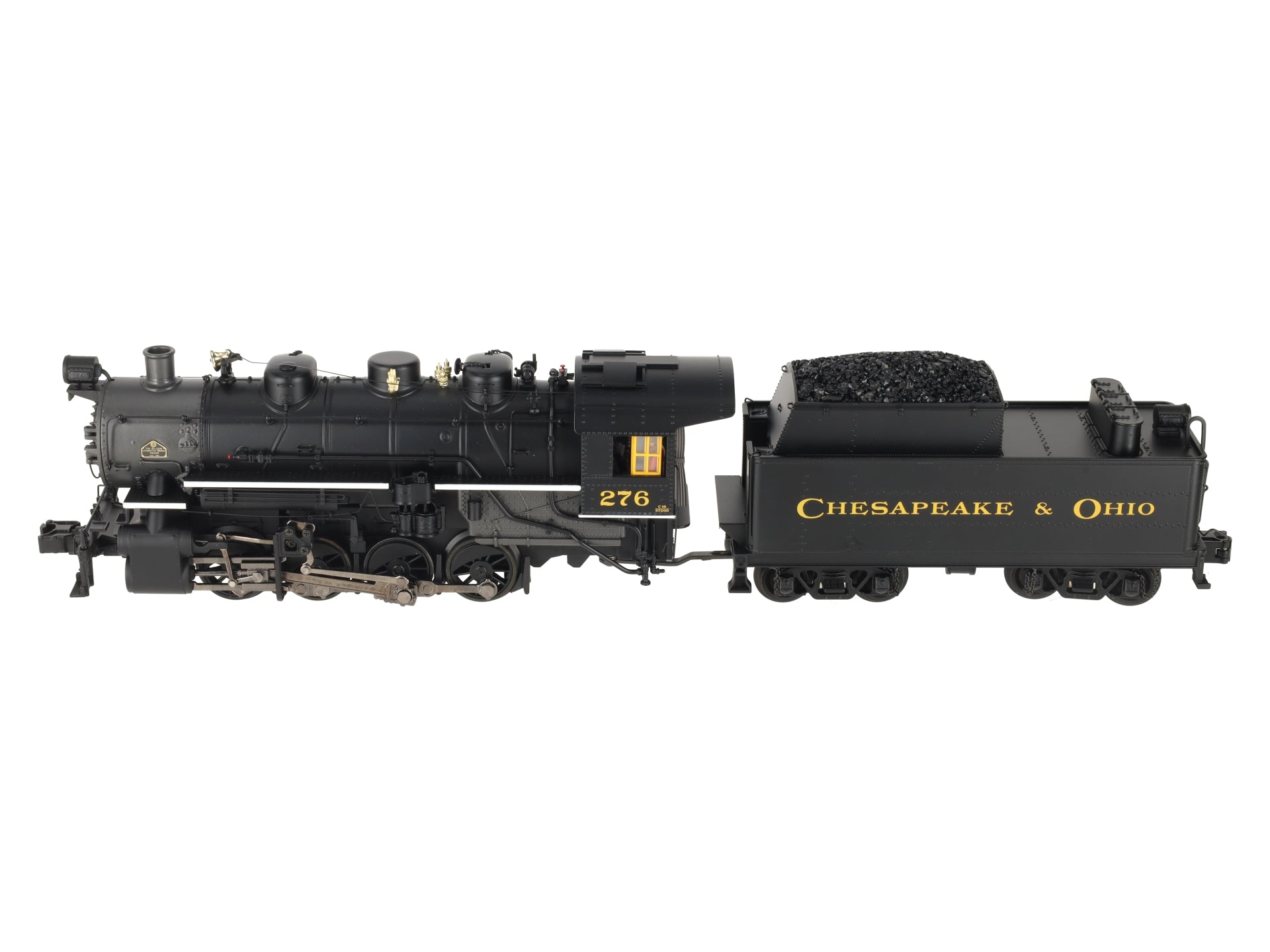 MTH 20-3147-1 O Gauge Chesapeake & Ohio 0-8-0 Steam Engine w/PS2 #276 EX/Box