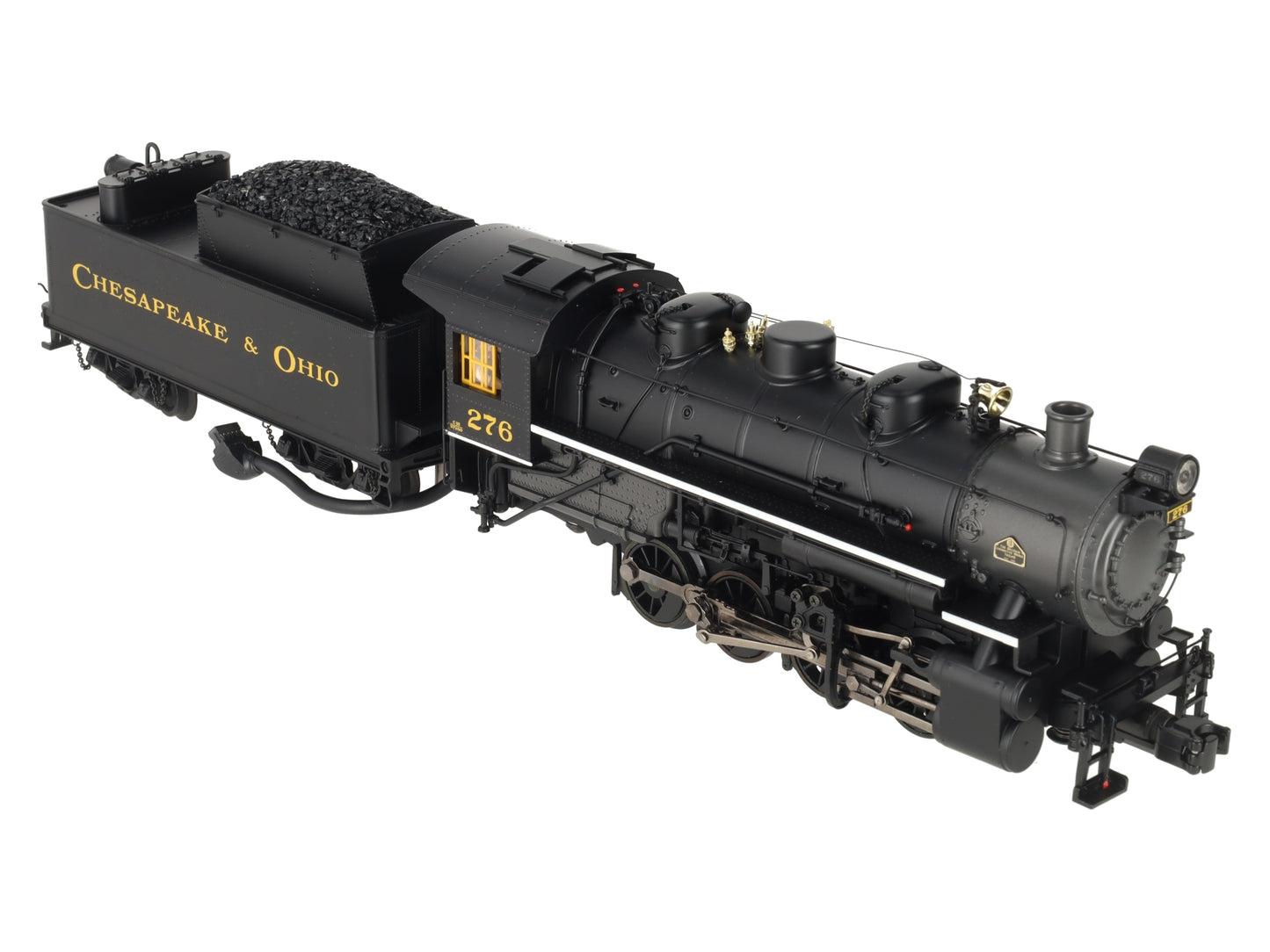 MTH 20-3147-1 O Gauge Chesapeake & Ohio 0-8-0 Steam Engine w/PS2 #276 EX/Box