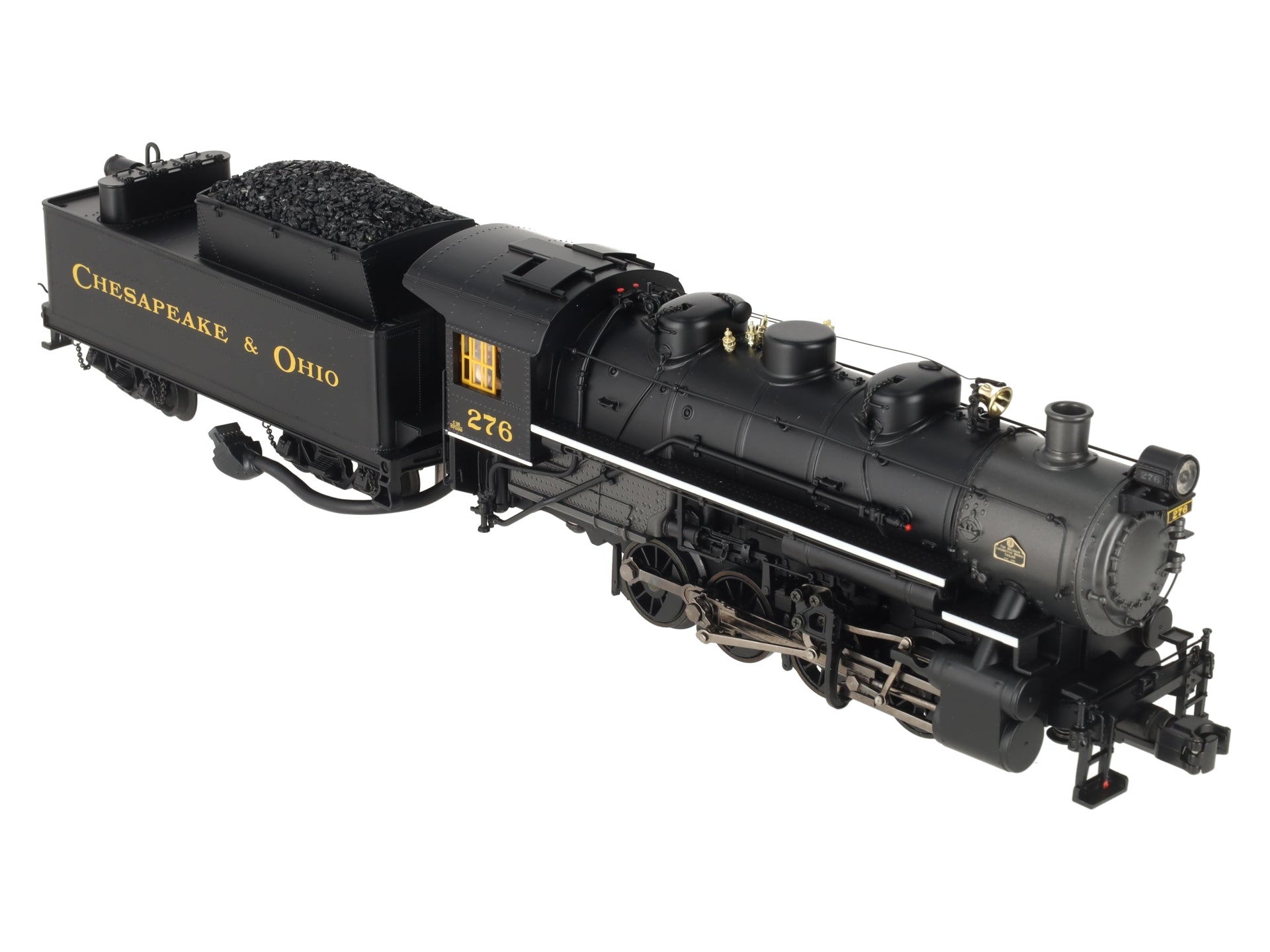 MTH 20-3147-1 O Gauge Chesapeake & Ohio 0-8-0 Steam Engine w/PS2 #276 EX/Box