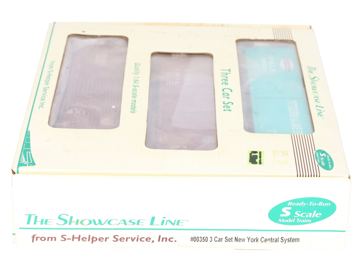 S-Helper 00350 S Gauge New York Central Freight Car Set (Set Of 3) EX/Box
