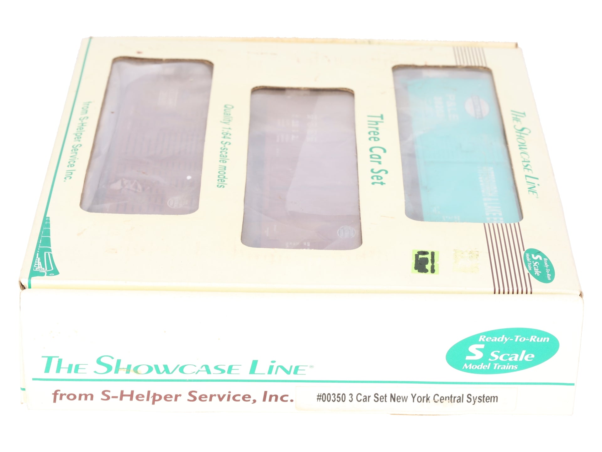 S-Helper 00350 S Gauge New York Central Freight Car Set (Set Of 3) EX/Box