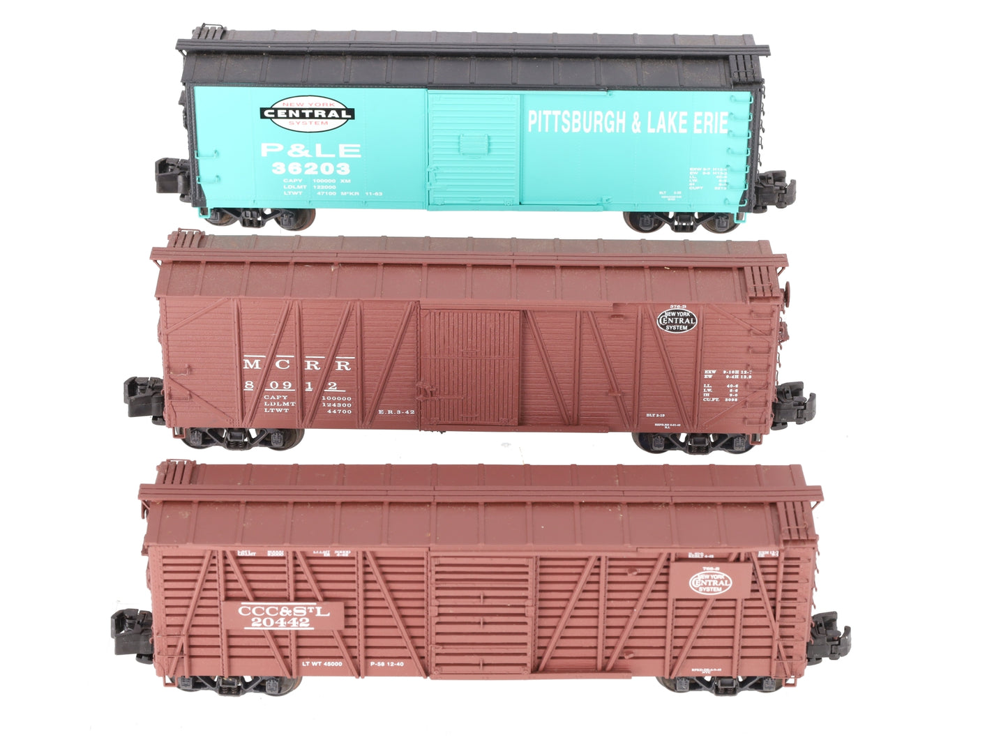 S-Helper 00350 S Gauge New York Central Freight Car Set (Set Of 3) EX/Box