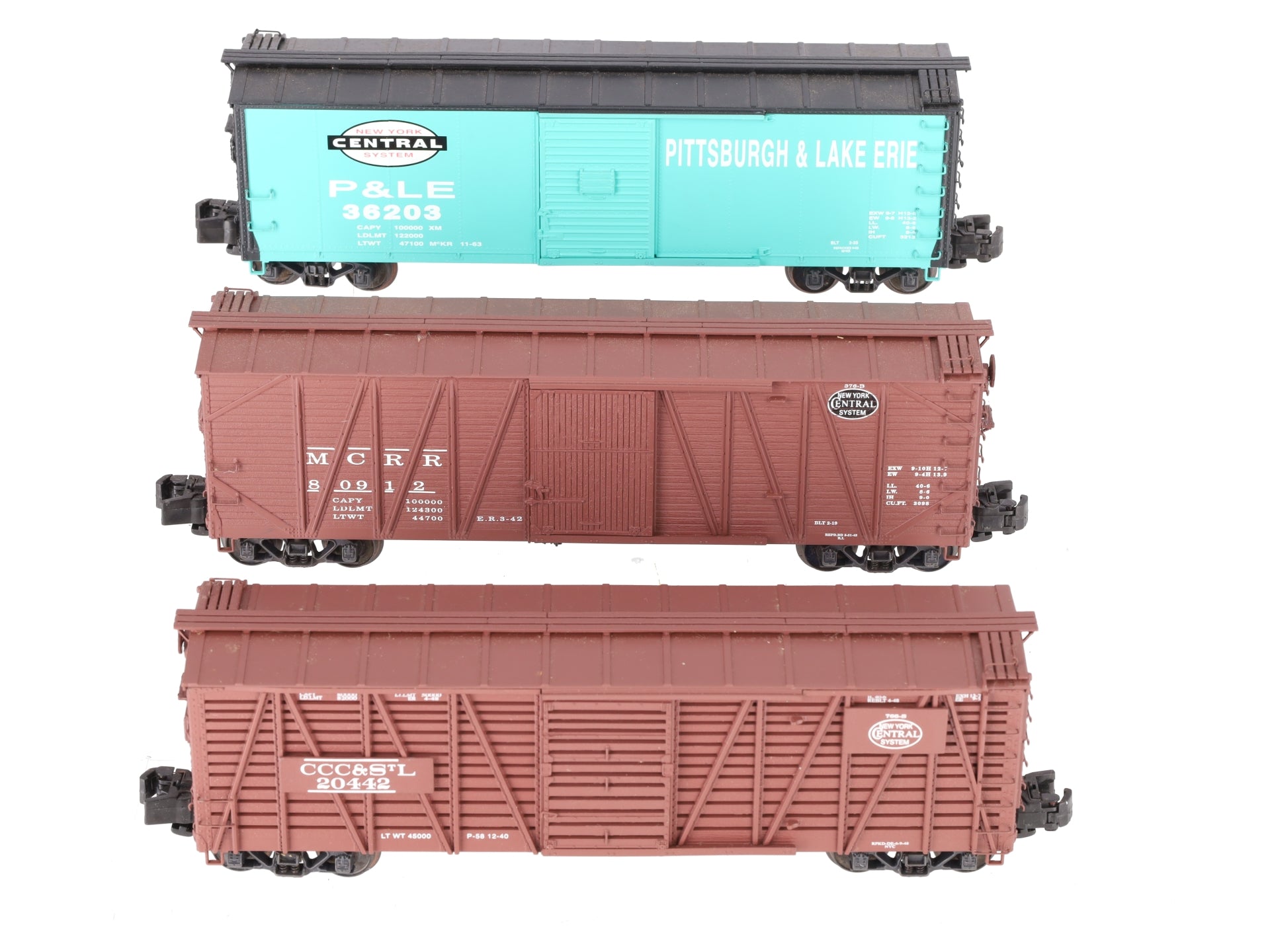 S-Helper 00350 S Gauge New York Central Freight Car Set (Set Of 3) EX/Box