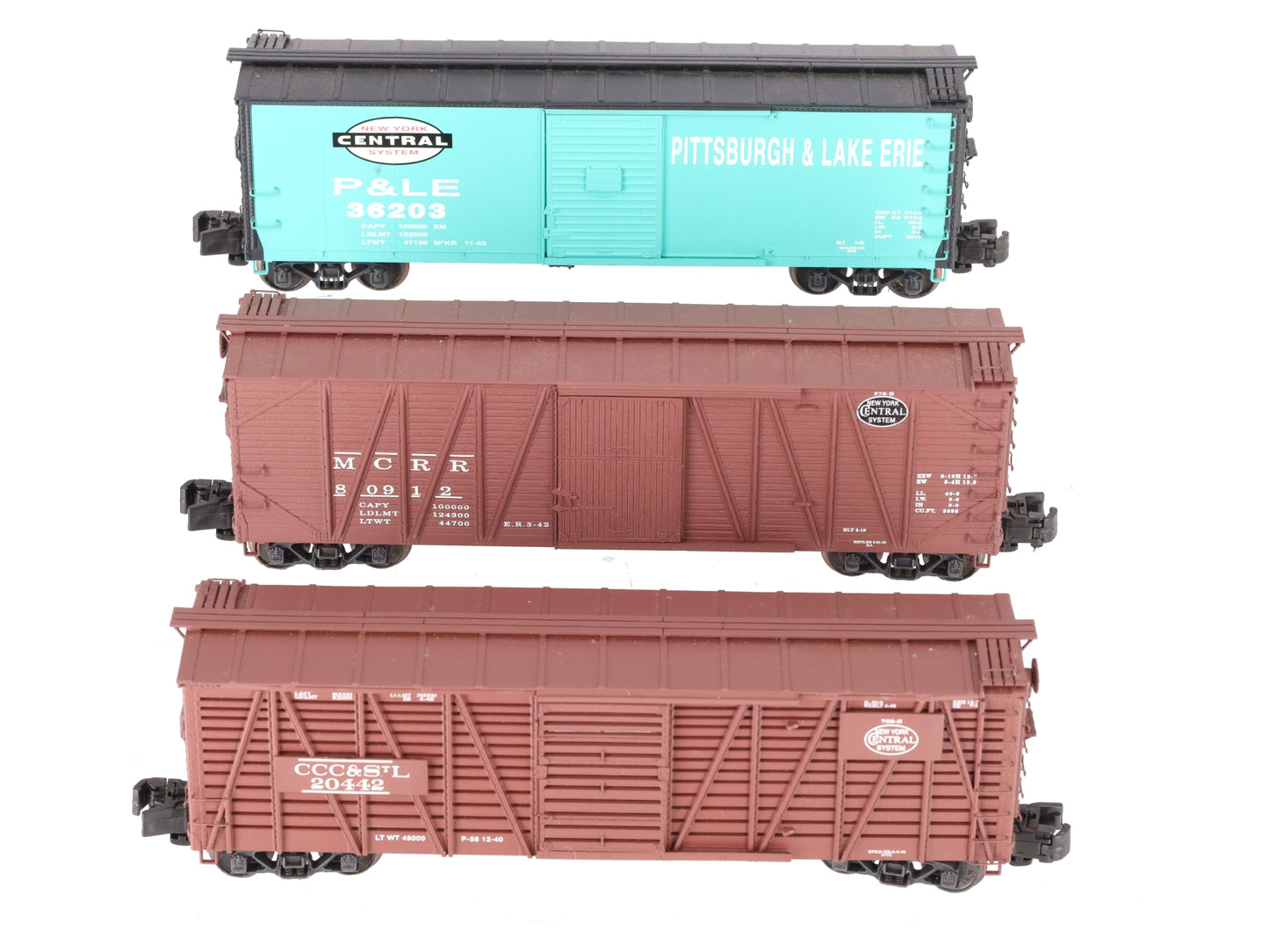 S-Helper 00350 S Gauge New York Central Freight Car Set (Set Of 3) EX/Box