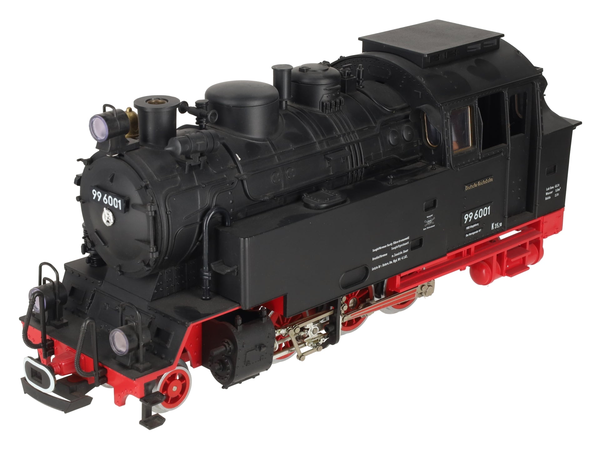 LGB 2080S G Scale 2-6-2 Powered Tank Steam Locomotive w/Sound #99 6001 EX/Box