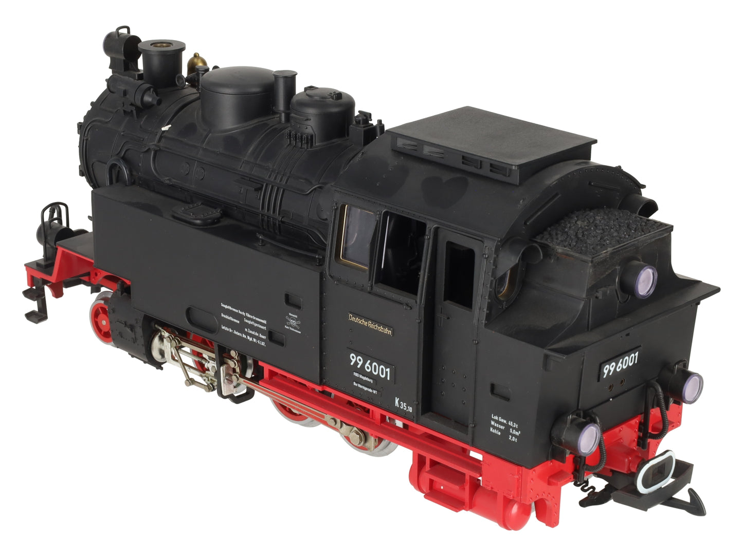 LGB 2080S G Scale 2-6-2 Powered Tank Steam Locomotive w/Sound #99 6001 EX/Box
