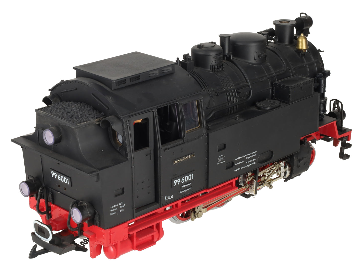 LGB 2080S G Scale 2-6-2 Powered Tank Steam Locomotive w/Sound #99 6001 EX/Box