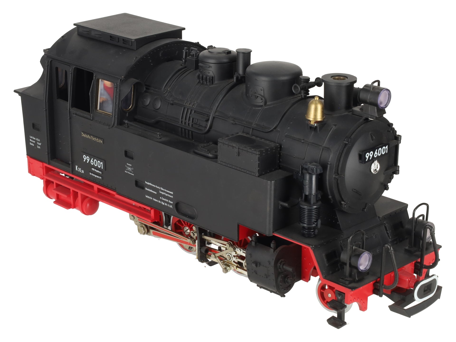 LGB 2080S G Scale 2-6-2 Powered Tank Steam Locomotive w/Sound #99 6001 EX/Box