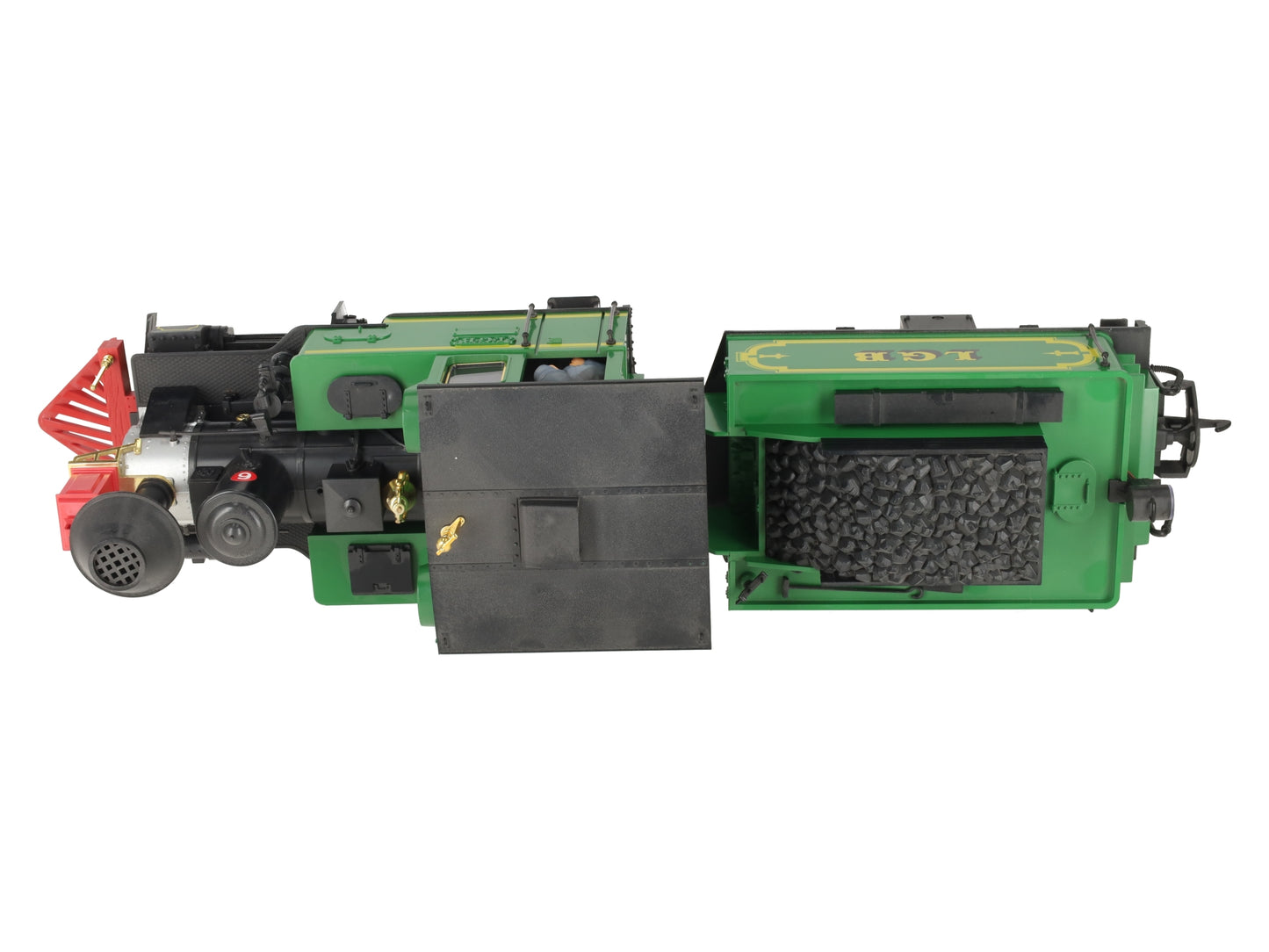 LGB 2017D G Gauge Green 0-4-0 Steam Locomotive with Motorized Tender EX/Box
