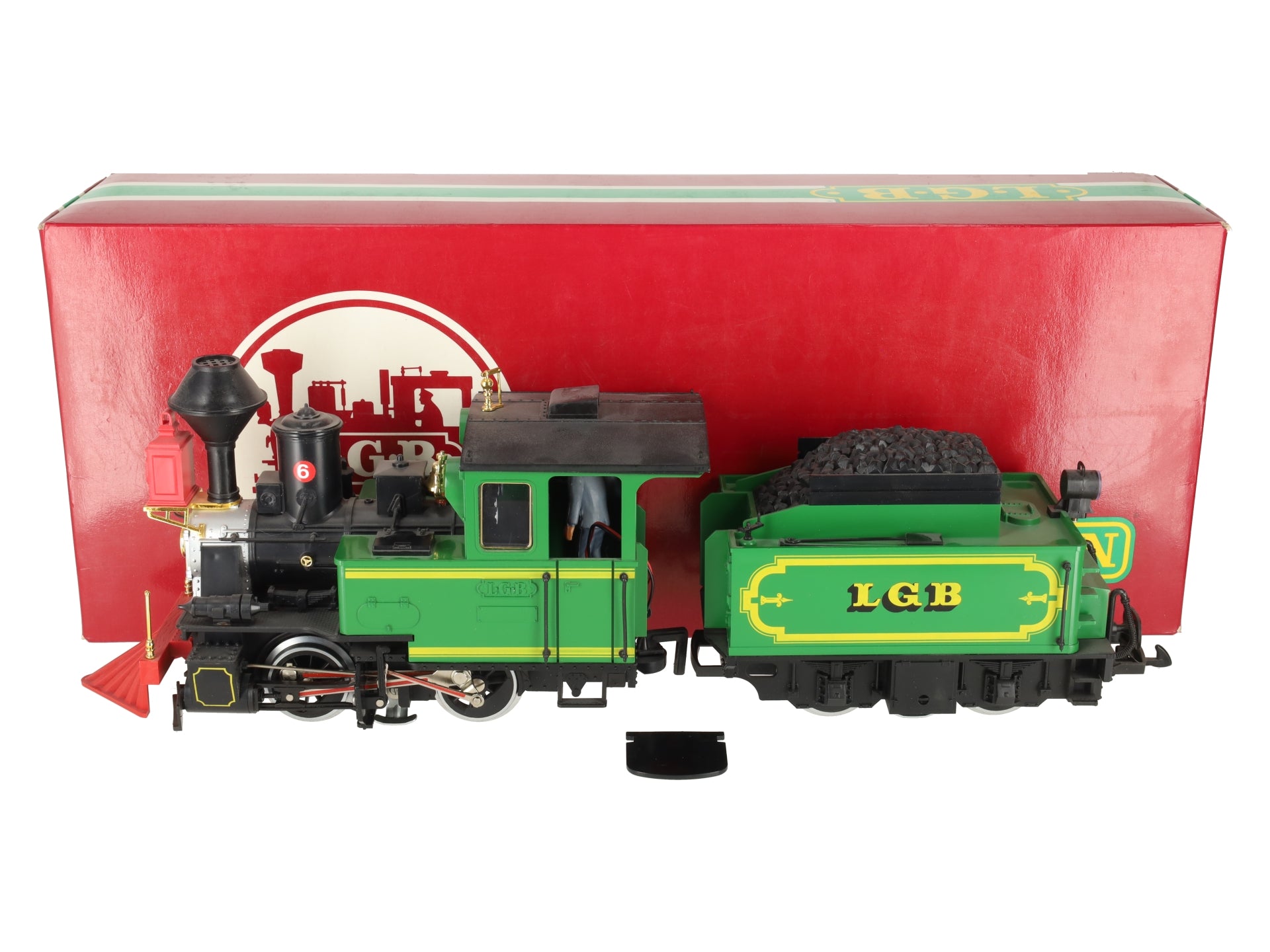 LGB 2017D G Gauge Green 0-4-0 Steam Locomotive with Motorized Tender EX/Box
