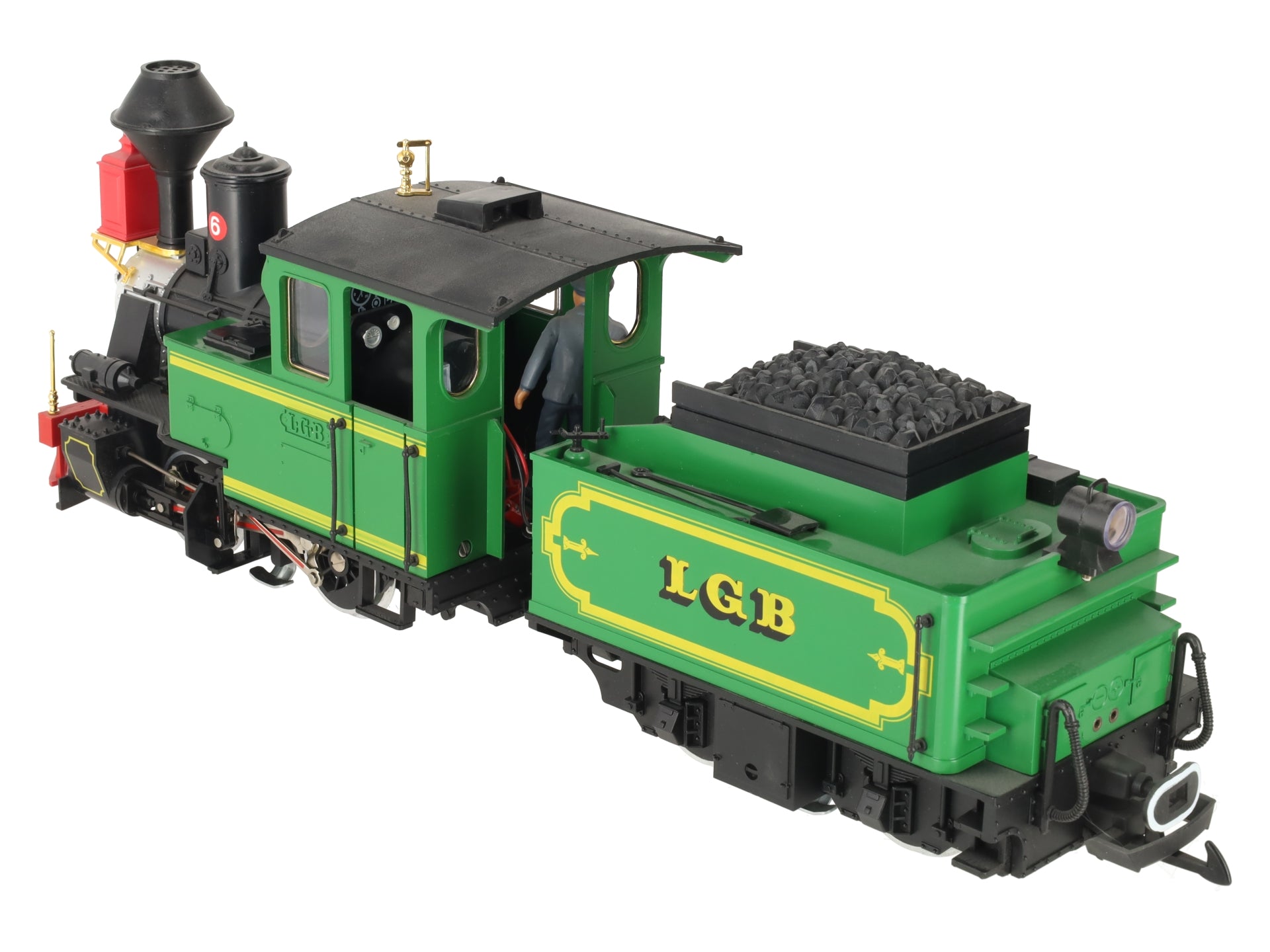 LGB 2017D G Gauge Green 0-4-0 Steam Locomotive with Motorized Tender EX/Box