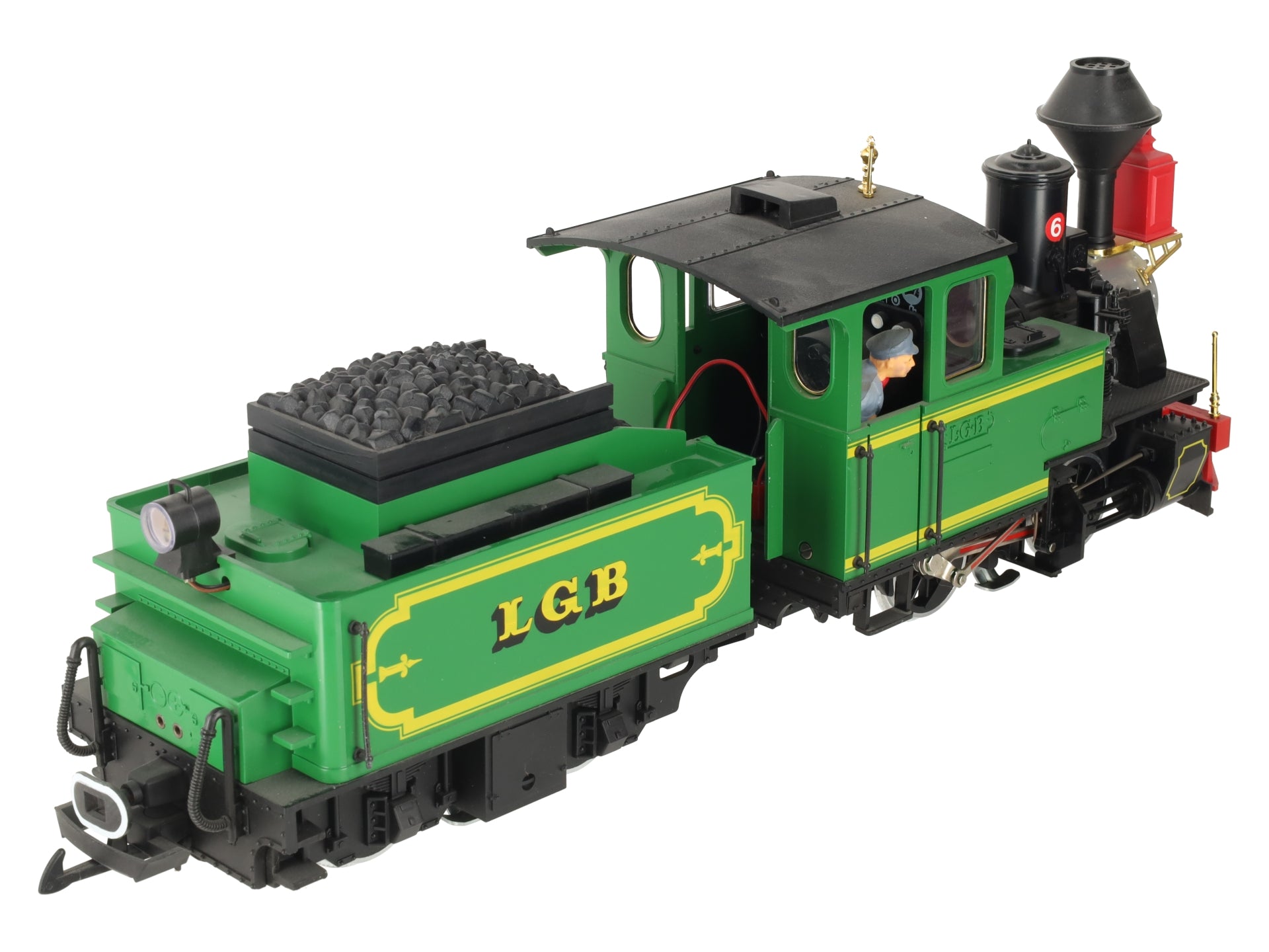 LGB 2017D G Gauge Green 0-4-0 Steam Locomotive with Motorized Tender EX/Box