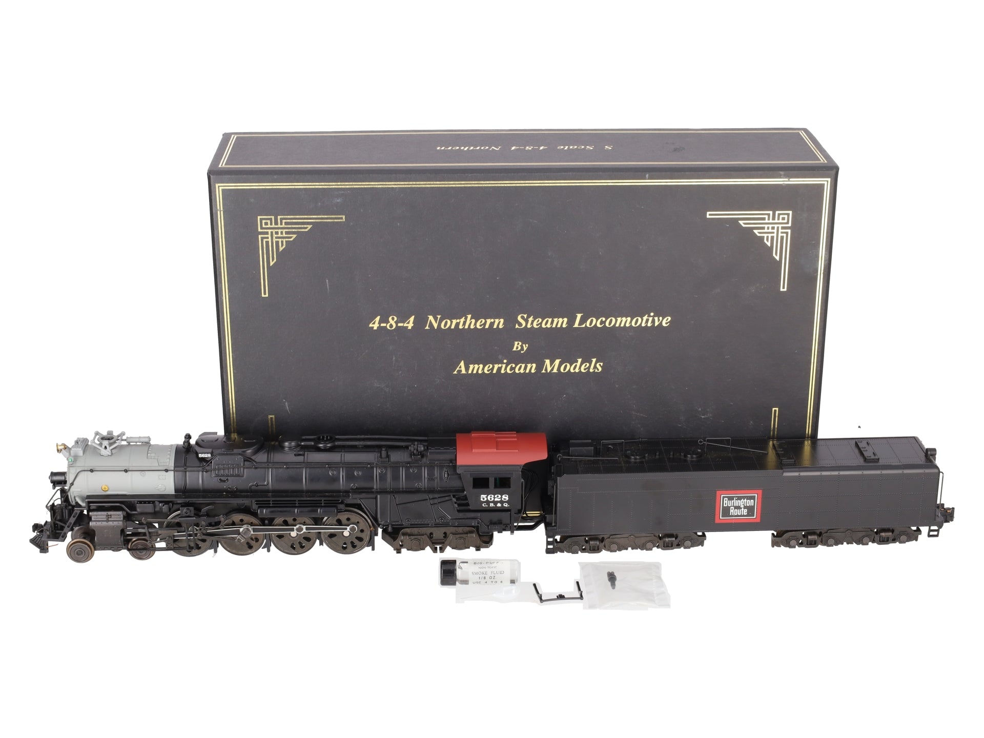 American Models 5629 S Scale CB&Q Diesel Locomotive and Tender #5628 EX/Box