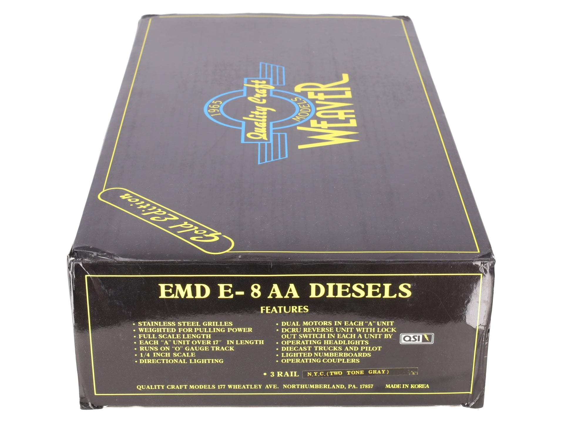 Weaver O New York Central EMD E-8 AA Diesel Locomotive Set #4036/4037 EX/Box