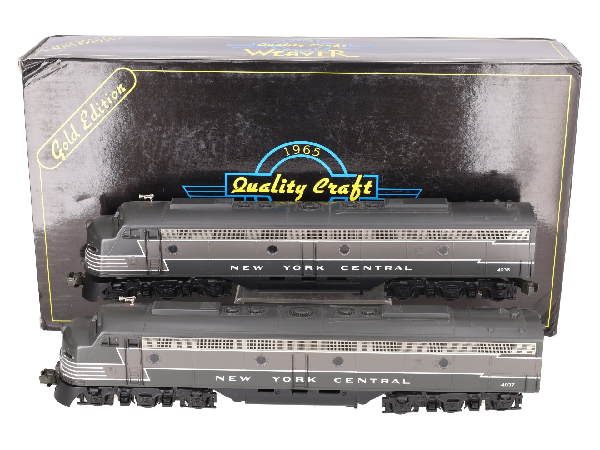 Weaver O New York Central EMD E-8 AA Diesel Locomotive Set #4036/4037 EX/Box
