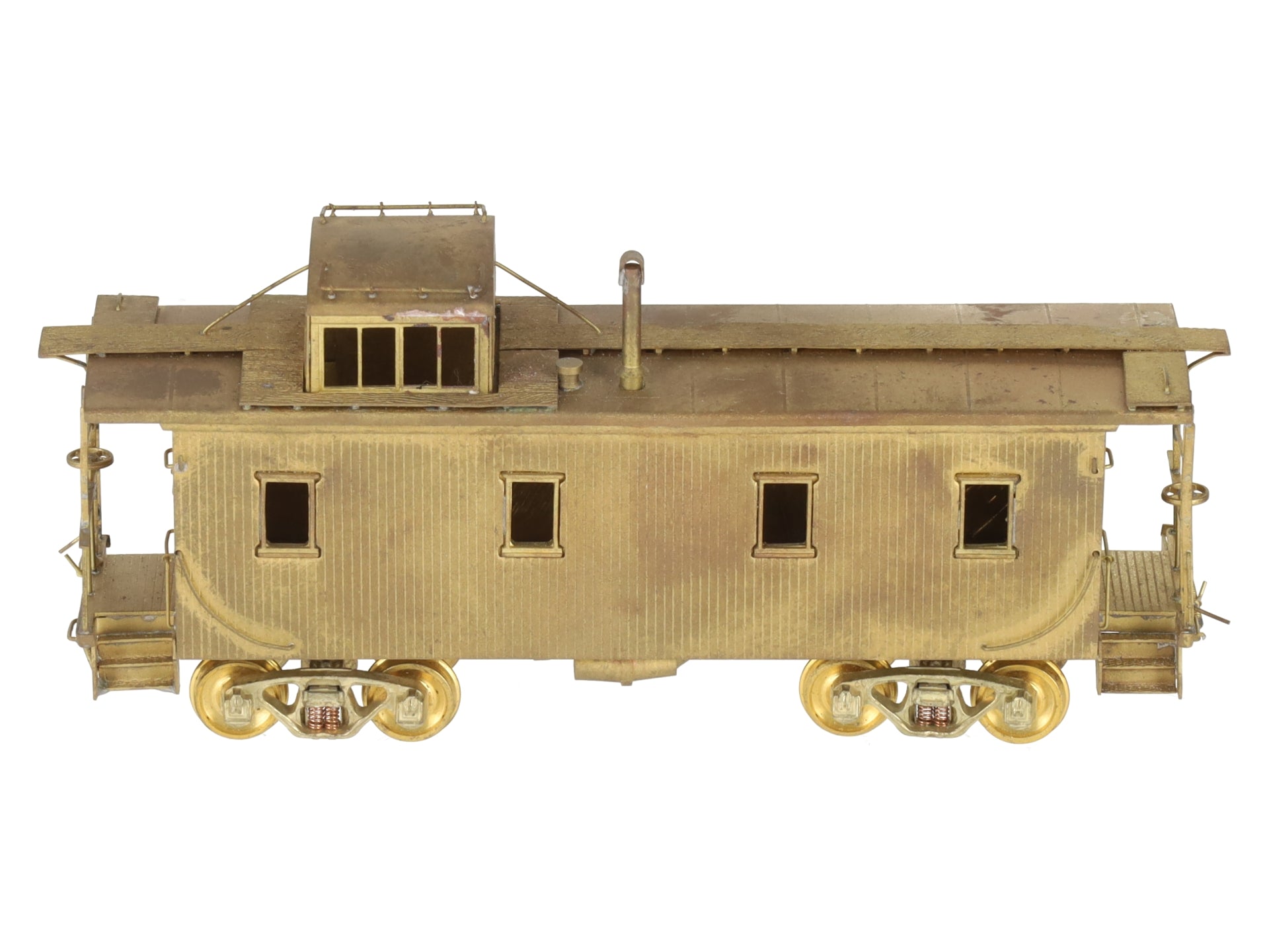 Hallmark Models HO BRASS MKT Katy Wood Sheathed Caboose - Unpainted EX/Box