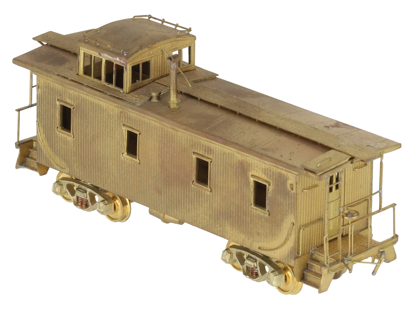 Hallmark Models HO BRASS MKT Katy Wood Sheathed Caboose - Unpainted EX/Box