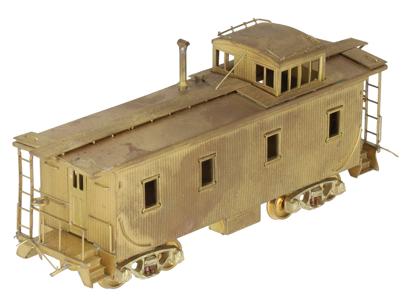 Hallmark Models HO BRASS MKT Katy Wood Sheathed Caboose - Unpainted EX/Box
