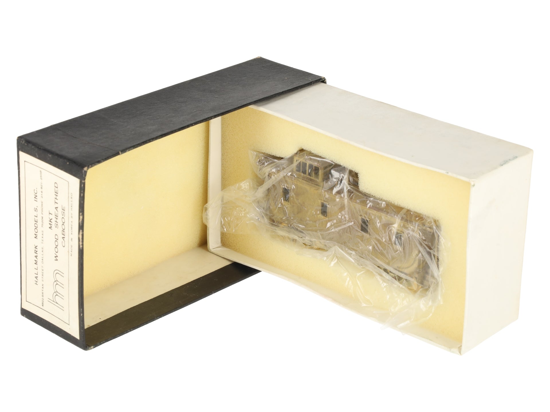 Hallmark Models HO BRASS MKT Katy Wood Sheathed Caboose - Unpainted EX/Box