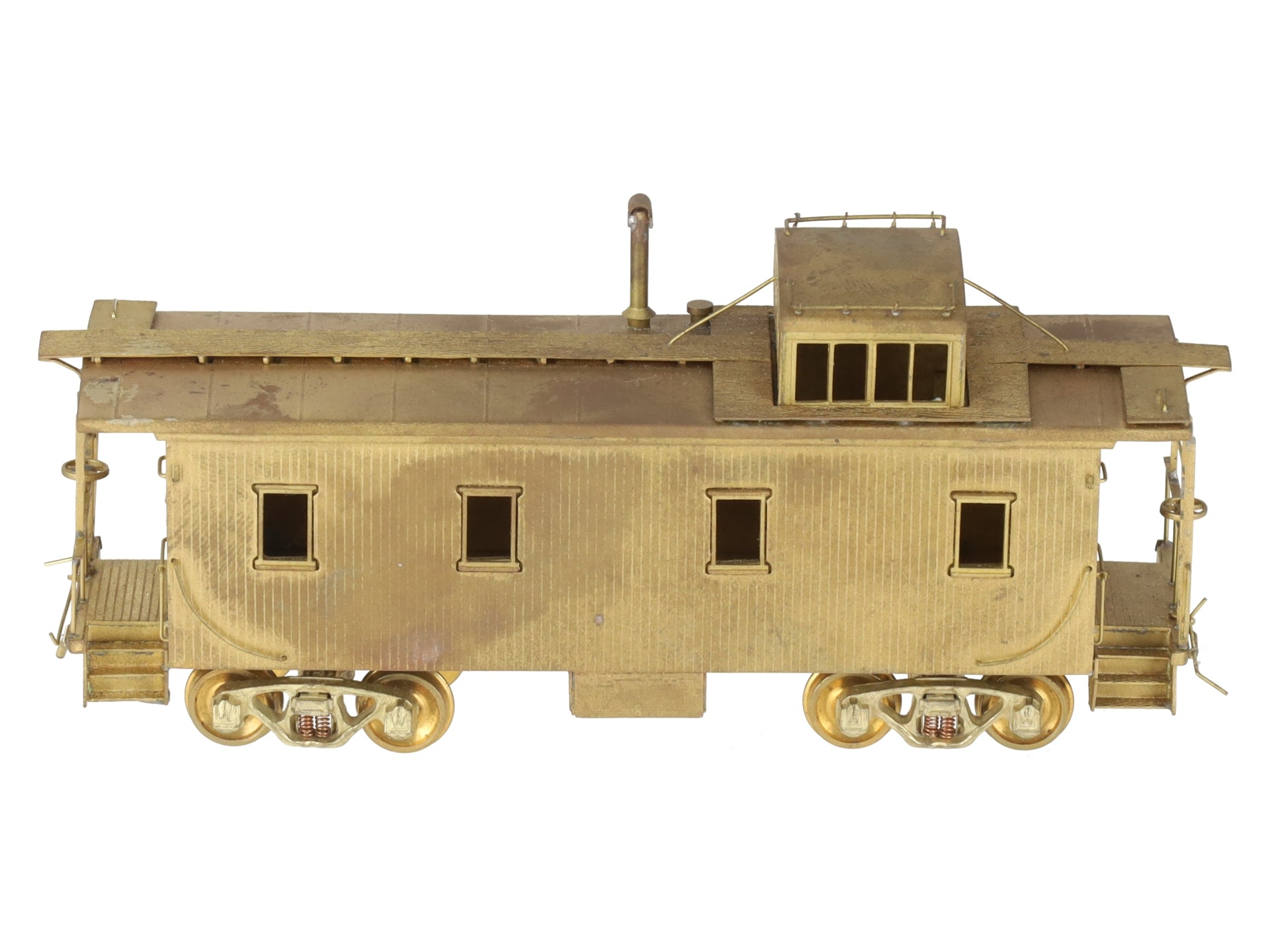 Hallmark Models HO BRASS MKT Katy Wood Sheathed Caboose - Unpainted EX/Box
