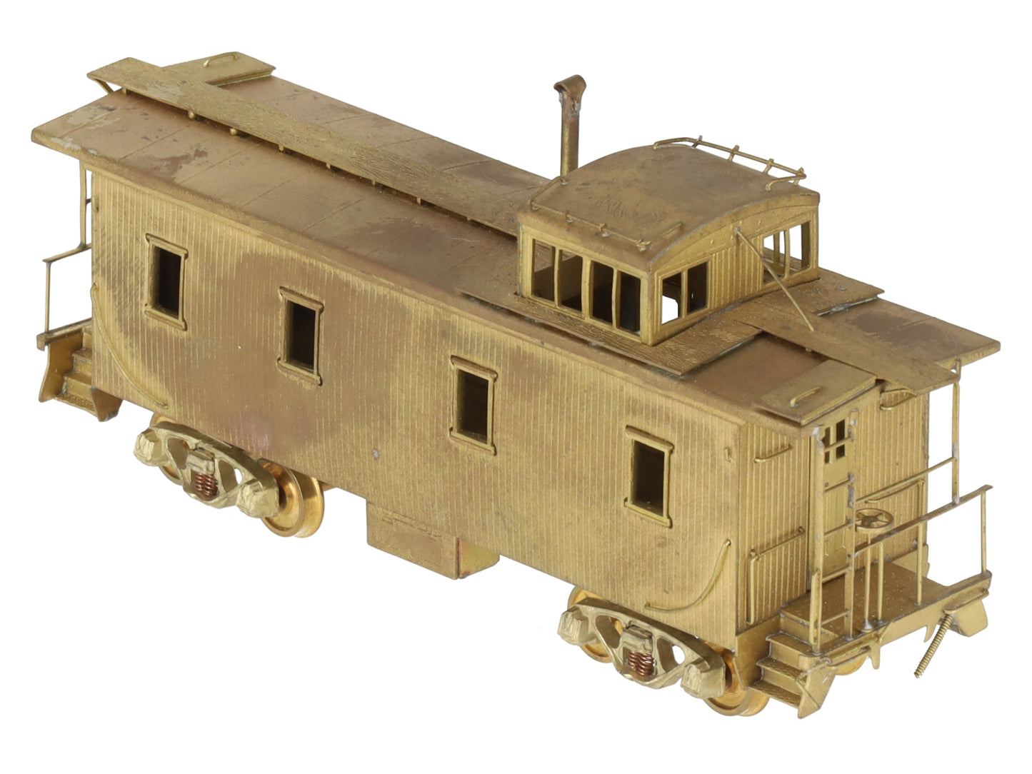 Hallmark Models HO BRASS MKT Katy Wood Sheathed Caboose - Unpainted EX/Box