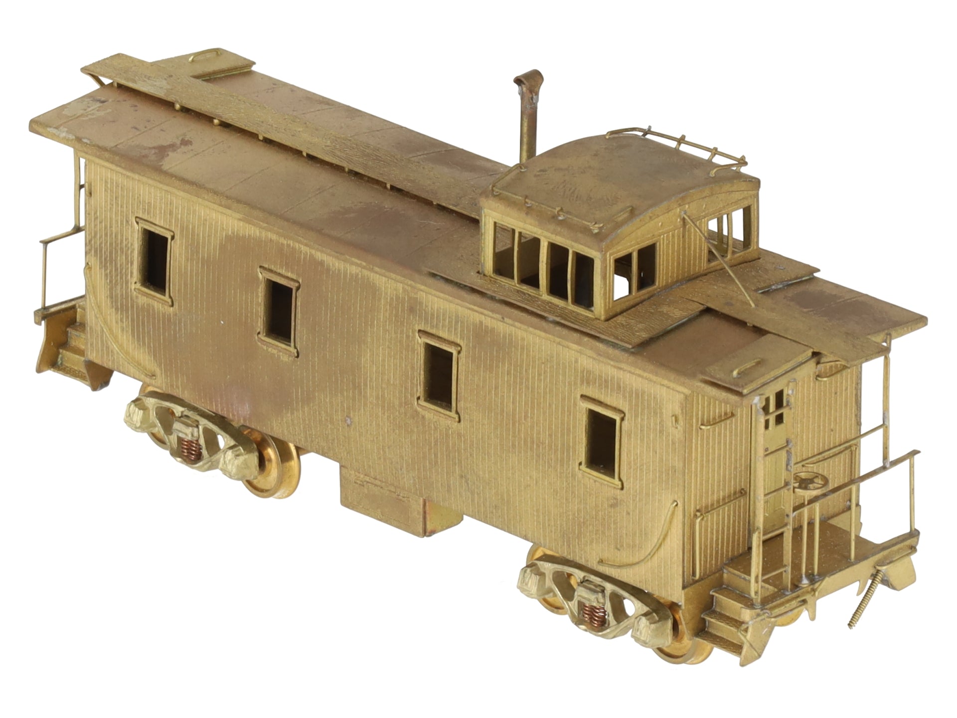 Hallmark Models HO BRASS MKT Katy Wood Sheathed Caboose - Unpainted EX/Box
