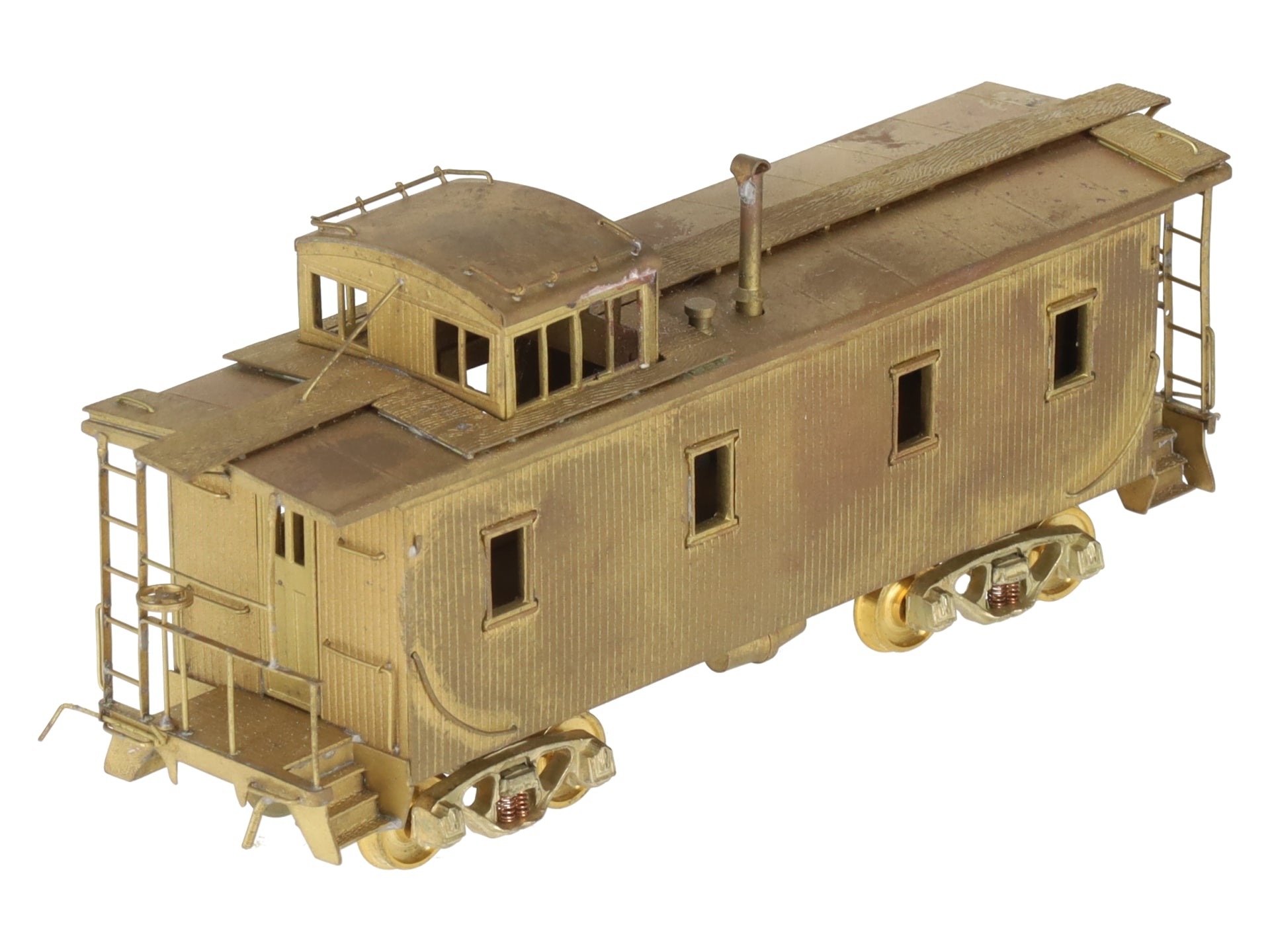 Hallmark Models HO BRASS MKT Katy Wood Sheathed Caboose - Unpainted EX/Box