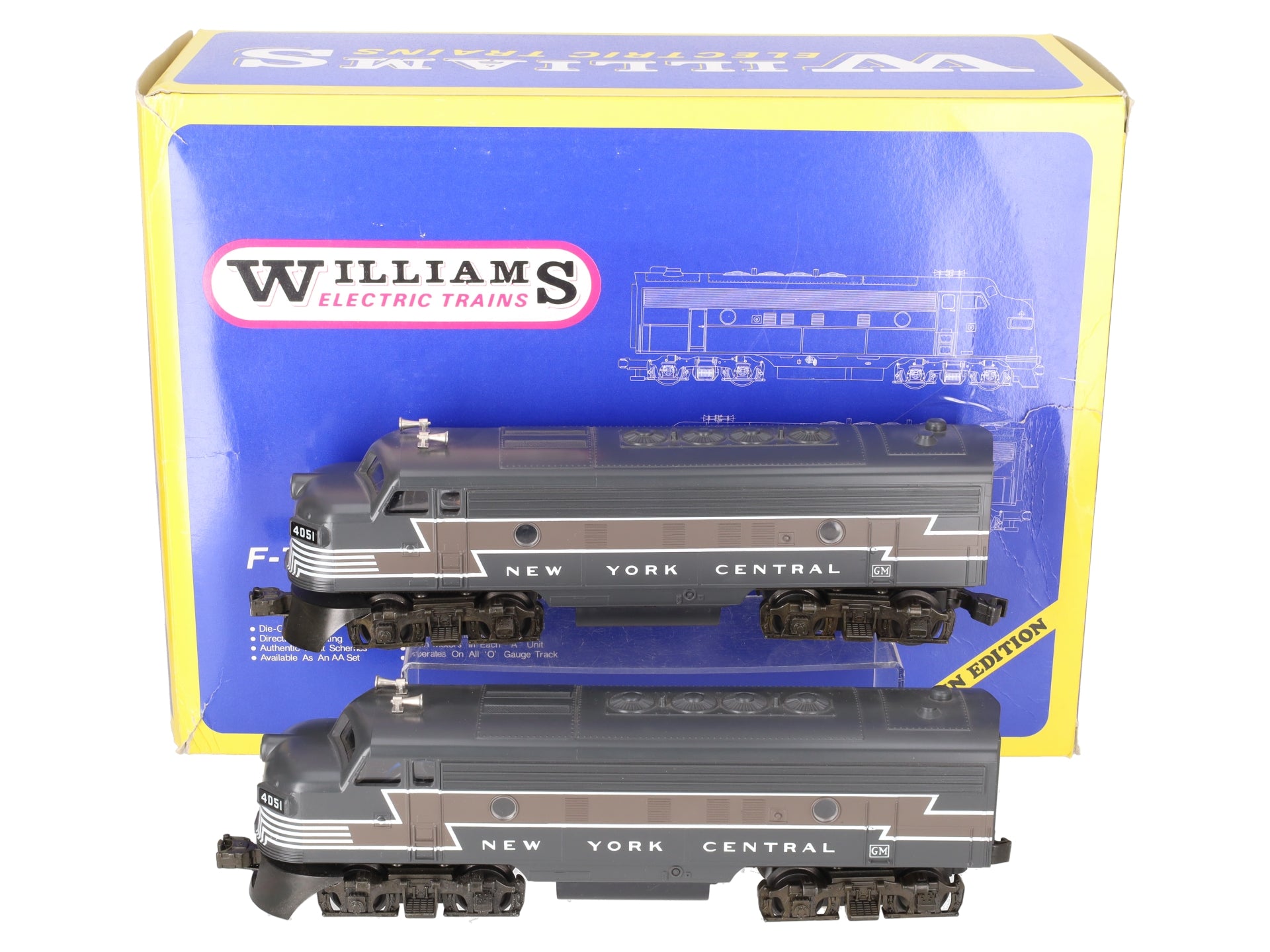 Williams 4308 O Gauge New York Central Diesel Locomotive #4051 EX/Box