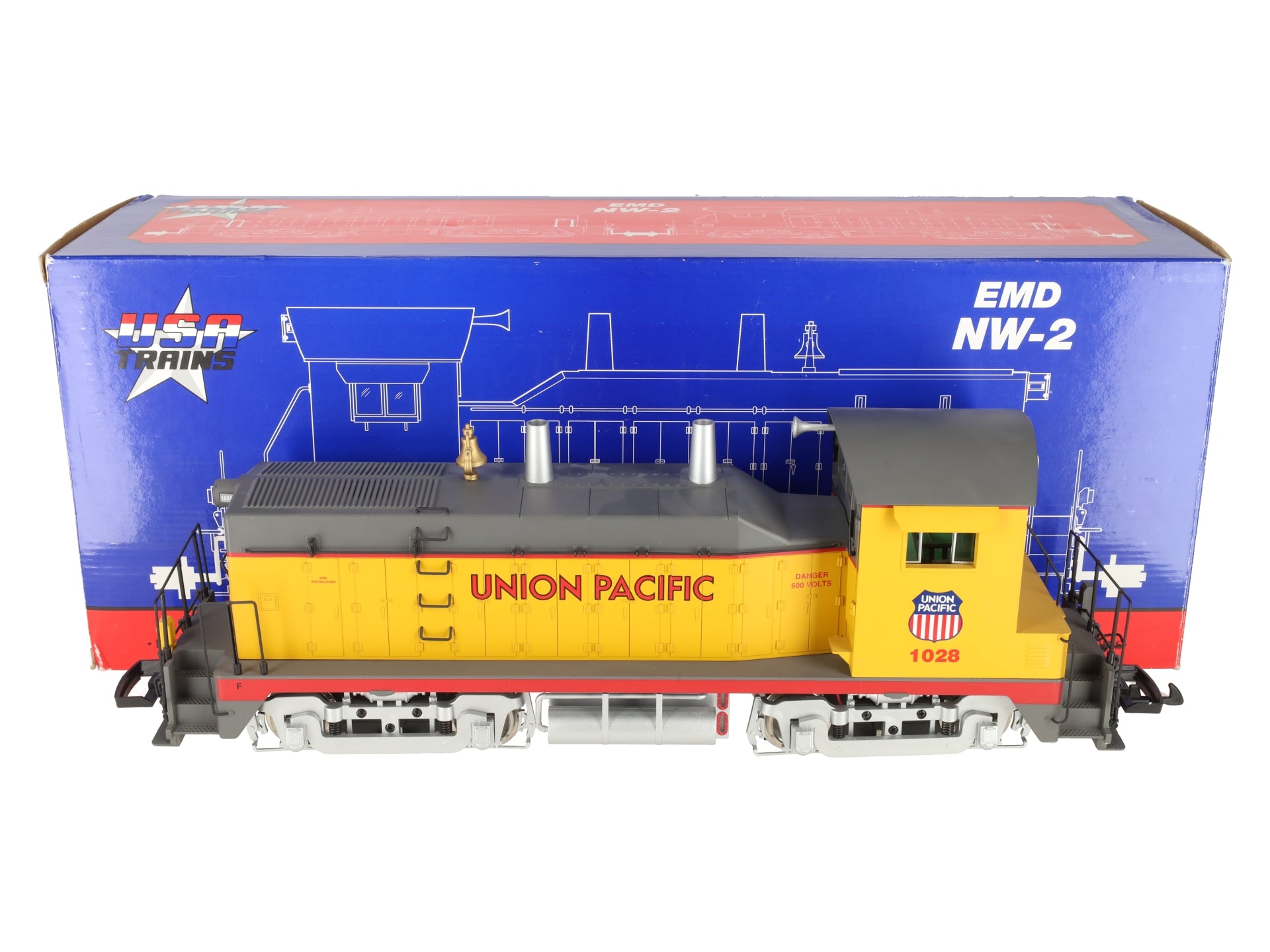 USA Trains R22007 G Scale Union Paciific EMD NW-2 Calf Diesel Locomotive #1028 LN/Box