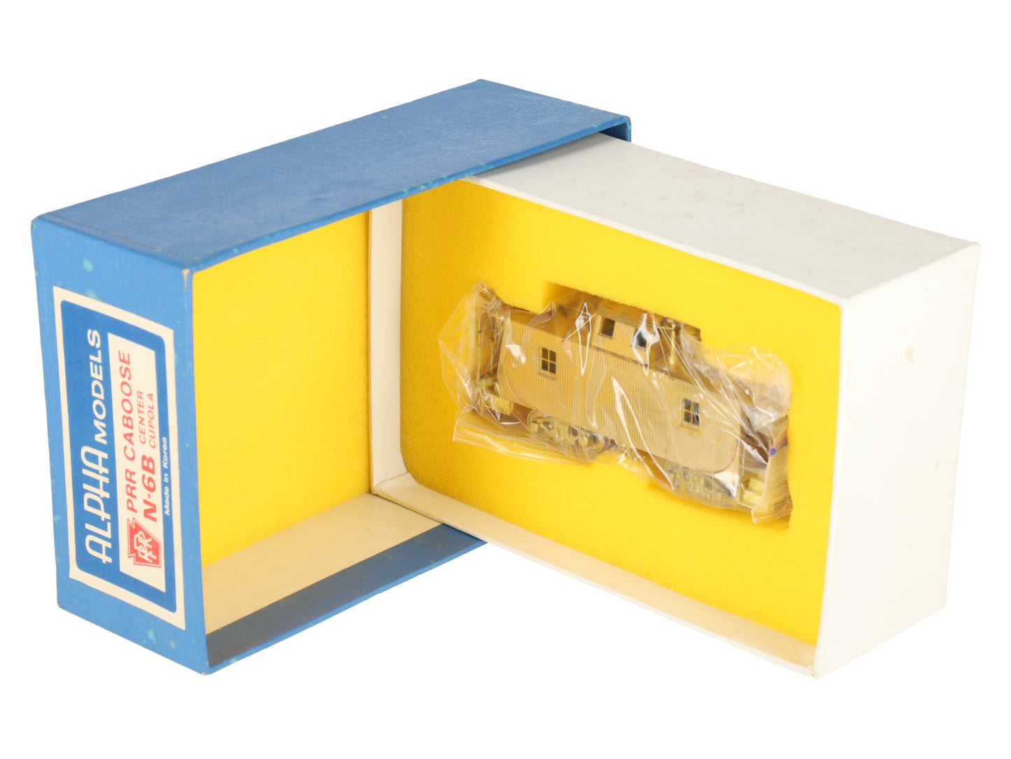 Alpha Models HO BRASS PRR N-6B Offset Cupola Caboose - Unpainted EX/Box