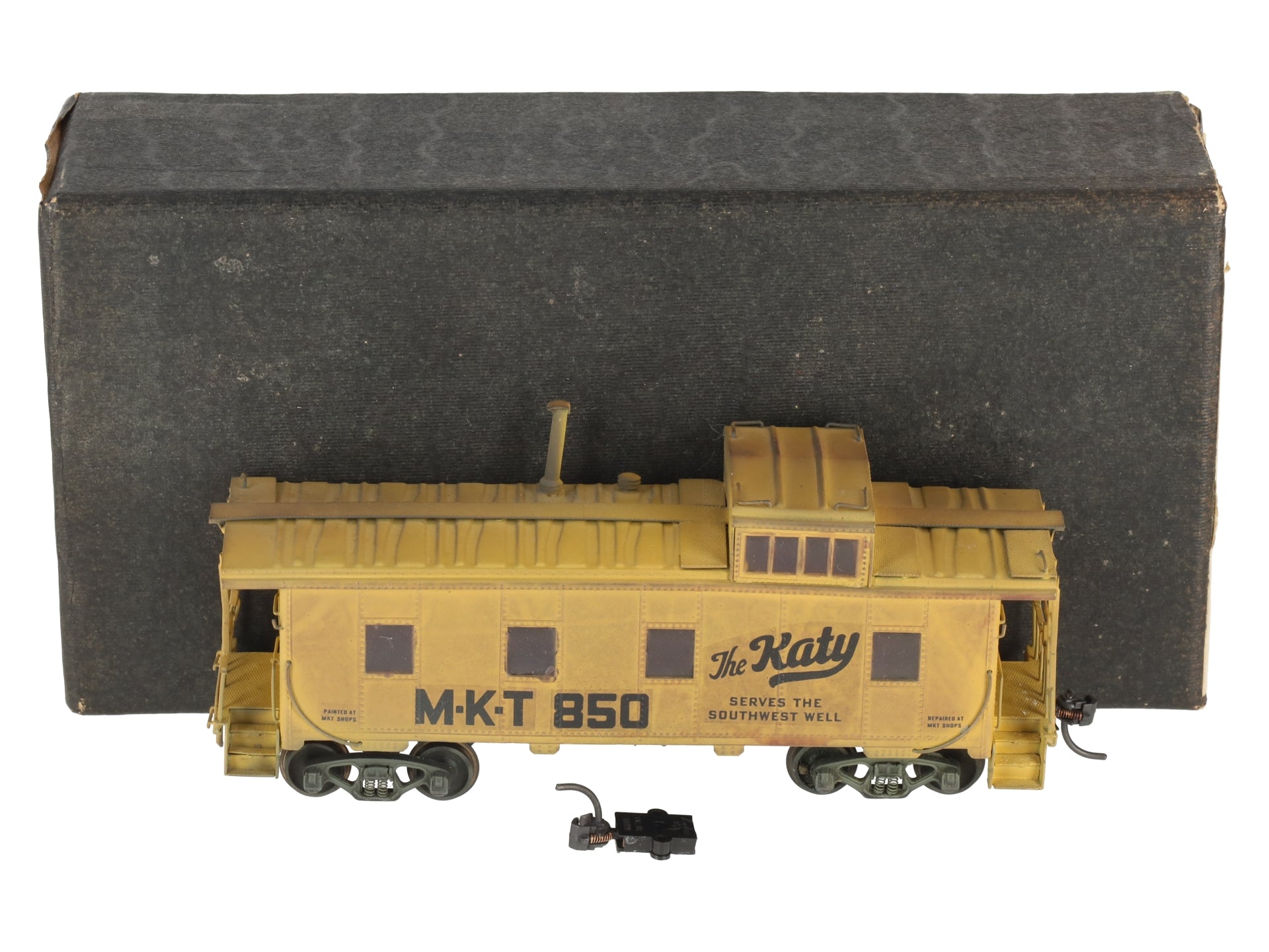 Hallmark Models HO Custom BRASS MKT Katy Caboose/Box