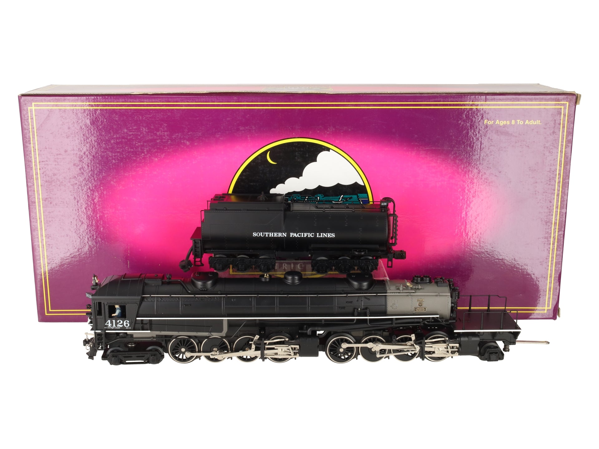 MTH 20-3125-1 O Southern Pacific AC-6 Cab-Forward Steam Engine & Tender w/PS1 EX/Box