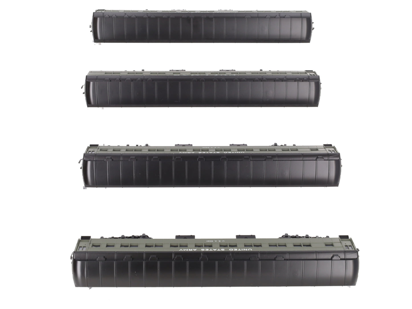 Lionel 2119320 S American Flyer US Army Troop Train Pack (Pack of 4) LN/Box