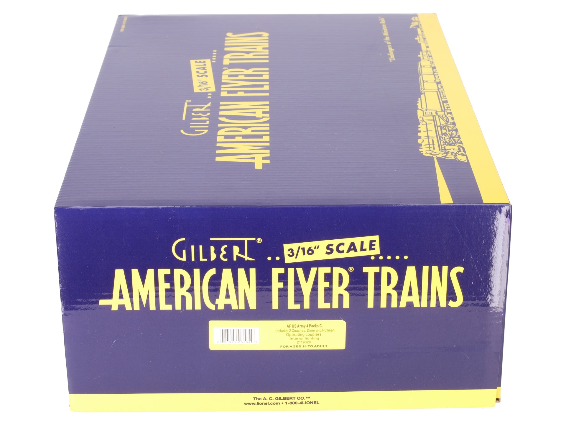 Lionel 2119320 S American Flyer US Army Troop Train Pack (Pack of 4) LN/Box