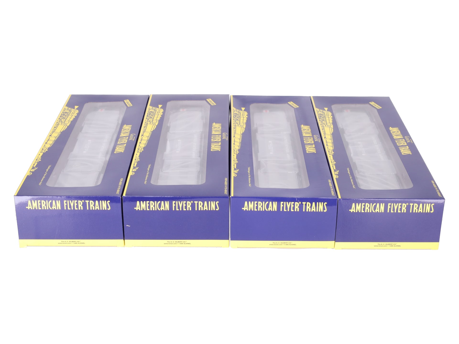 Lionel 2119310 S American Flyer US Army Hospital Car Pack (Pack of 4) LN/Box