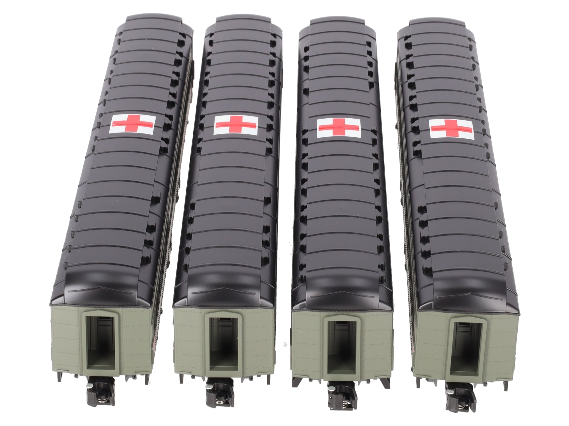 Lionel 2119310 S American Flyer US Army Hospital Car Pack (Pack of 4)