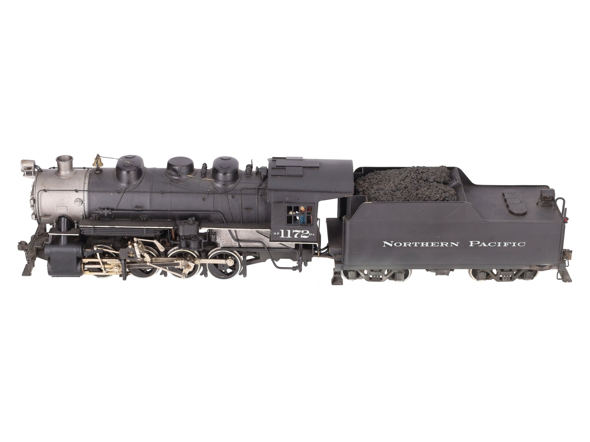 US Hobbies O 2-Rail Brass Northern Pacific 0-8-0 Steam Locomotive & Tender #1172 EX