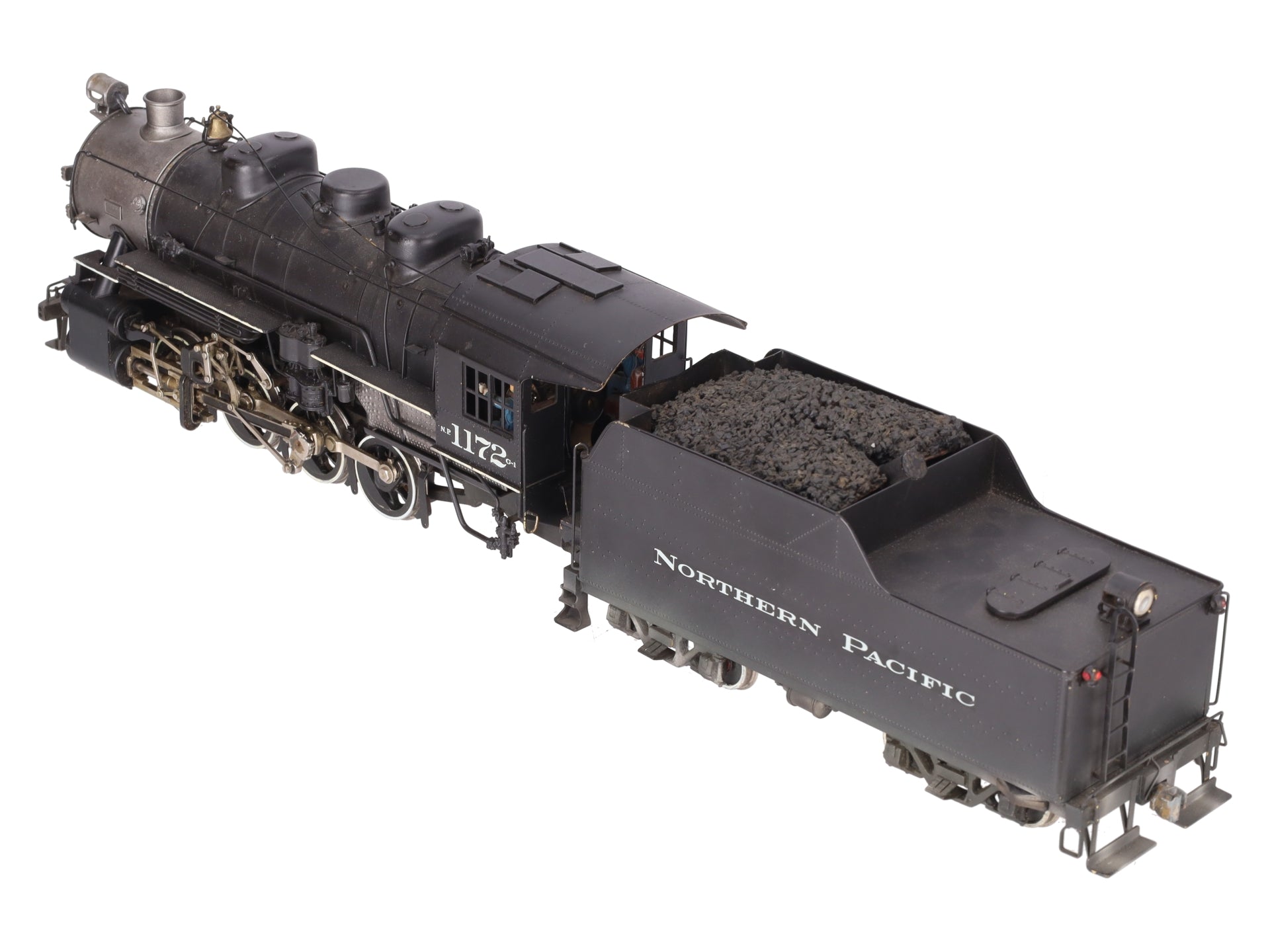 US Hobbies O 2-Rail Brass Northern Pacific 0-8-0 Steam Locomotive & Tender #1172 EX