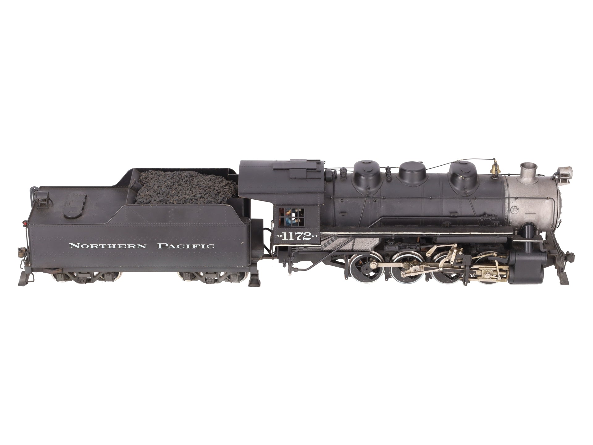 US Hobbies O 2-Rail Brass Northern Pacific 0-8-0 Steam Locomotive & Tender #1172 EX