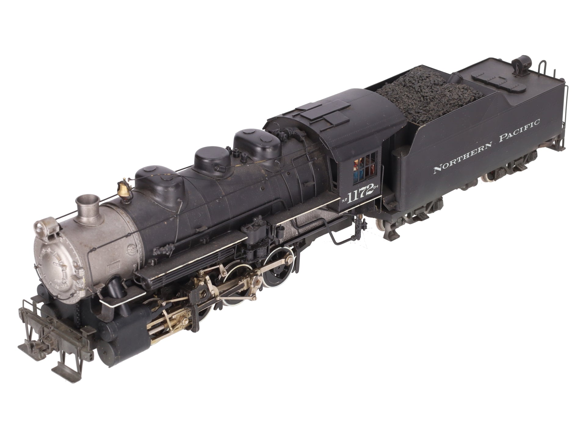 US Hobbies O 2-Rail Brass Northern Pacific 0-8-0 Steam Locomotive & Tender #1172 EX