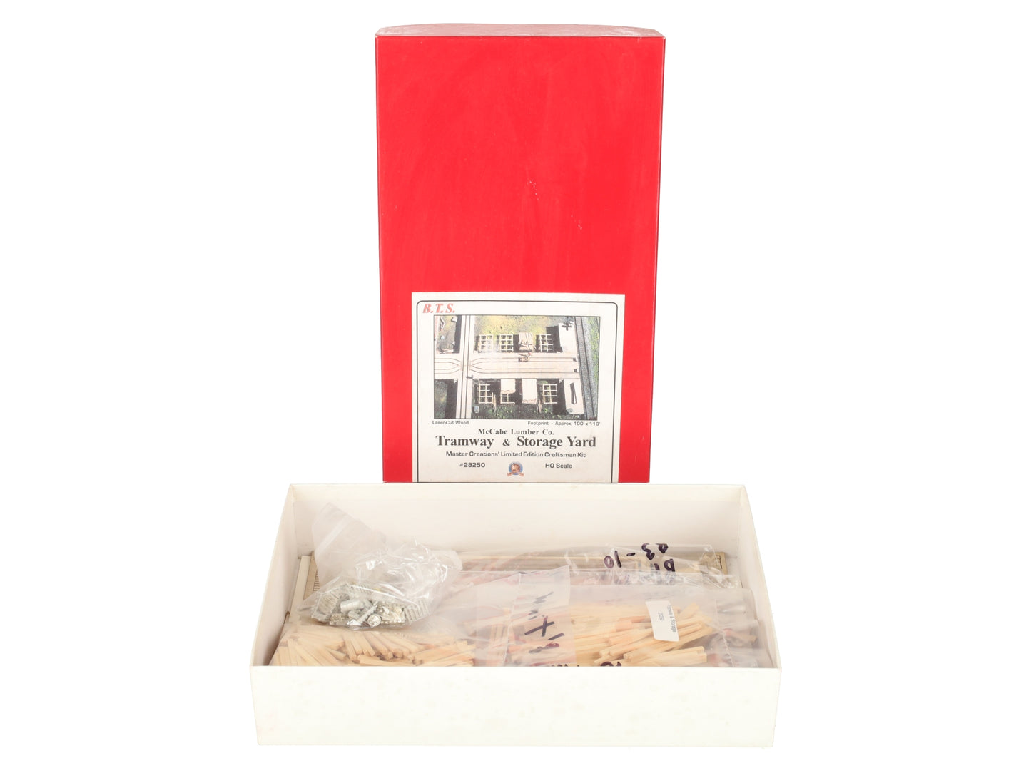 BTS 28250 HO Scale McCabe Lumber Co. Tramway & Storage Yard Laser-Cut Model Kit EX/Box