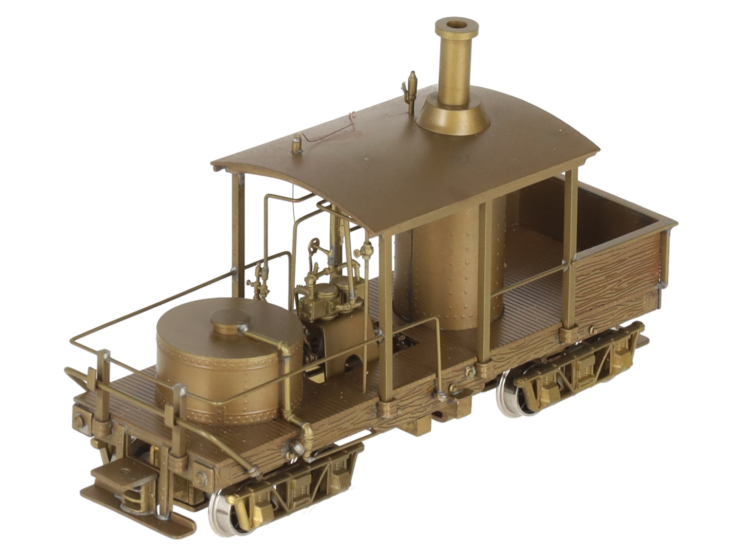 NWSL HO BRASS Class "A" Climax 12 Ton Vertical Boiler -Unpainted EX/Box