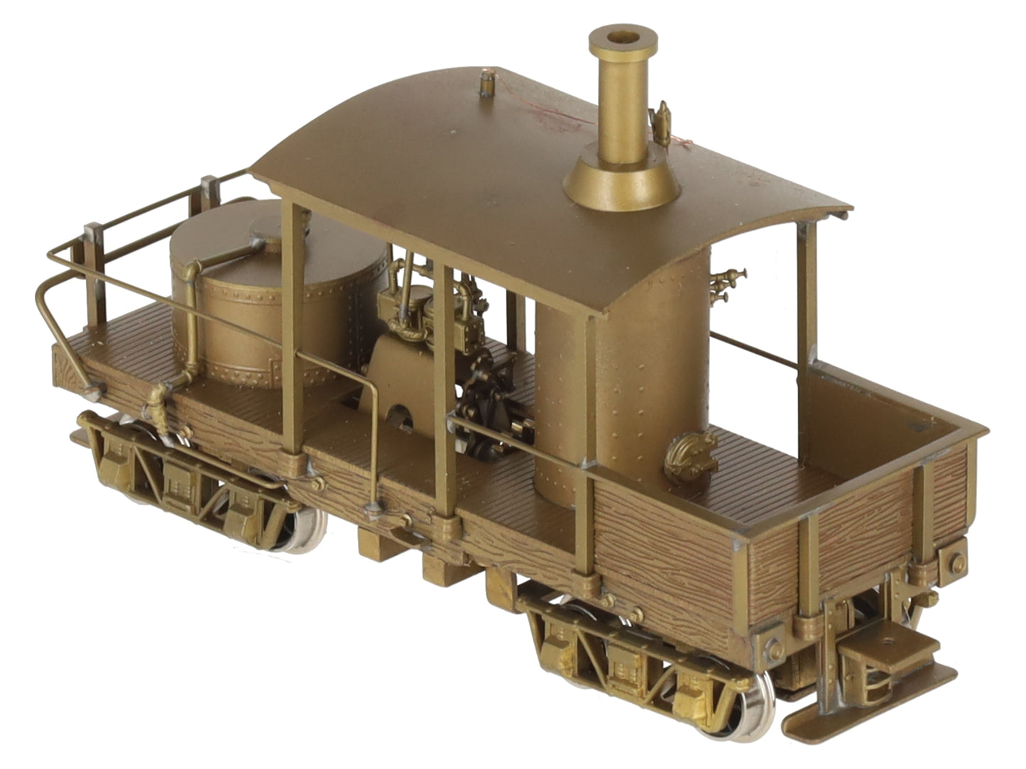 NWSL HO BRASS Class "A" Climax 12 Ton Vertical Boiler -Unpainted EX/Box