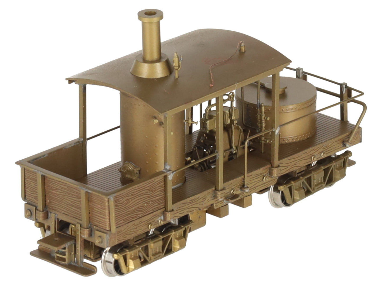 NWSL HO BRASS Class "A" Climax 12 Ton Vertical Boiler -Unpainted EX/Box