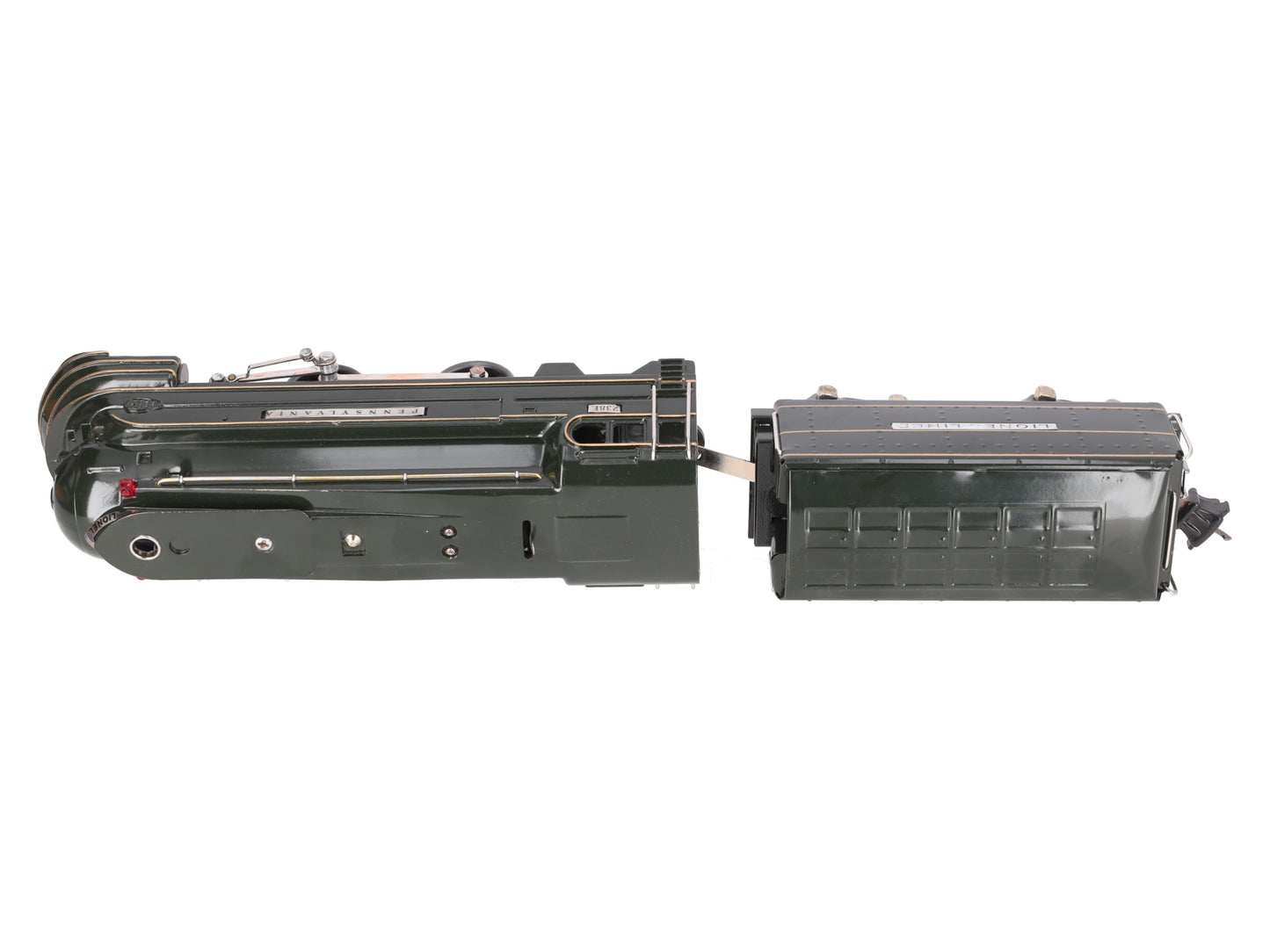 Lionel 238E Vintage O Pennsylvania Torpedo Steam Locomotive & Tender - Repainted
